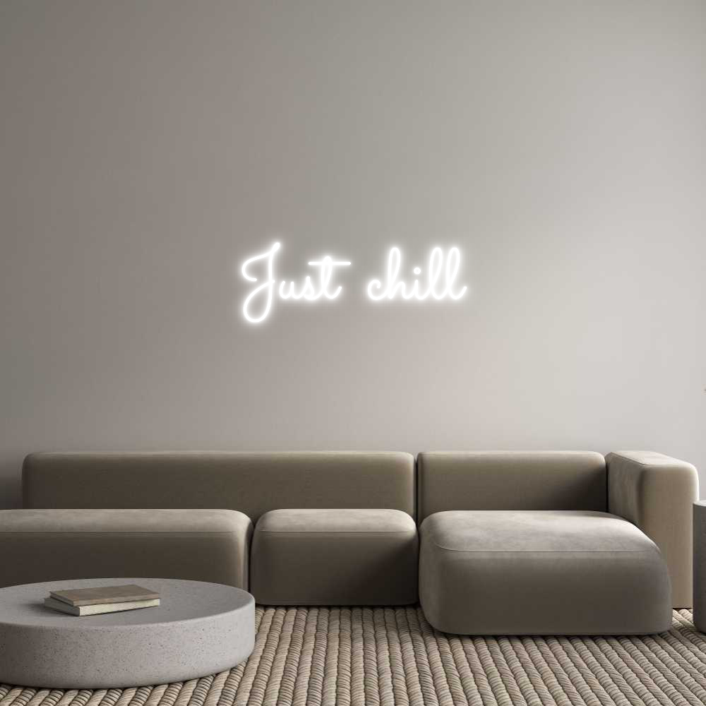 Individuelles Neon: Just chill