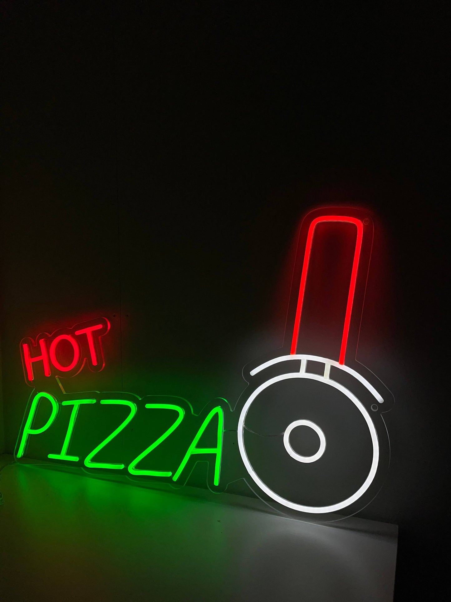 Placa de neon "Hot Pizza" - The Art Neon