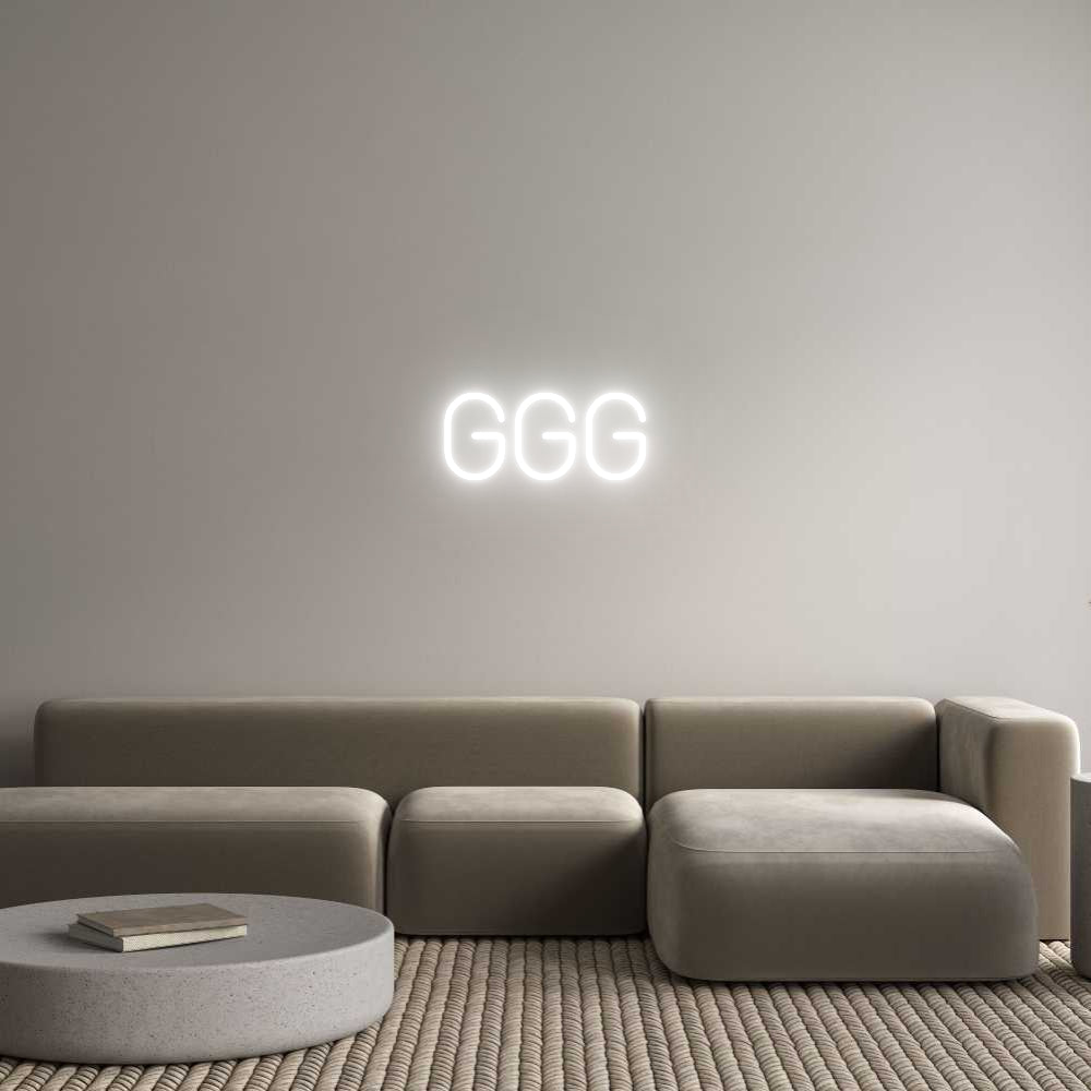 Letreiro de LED Personalizado: ggg