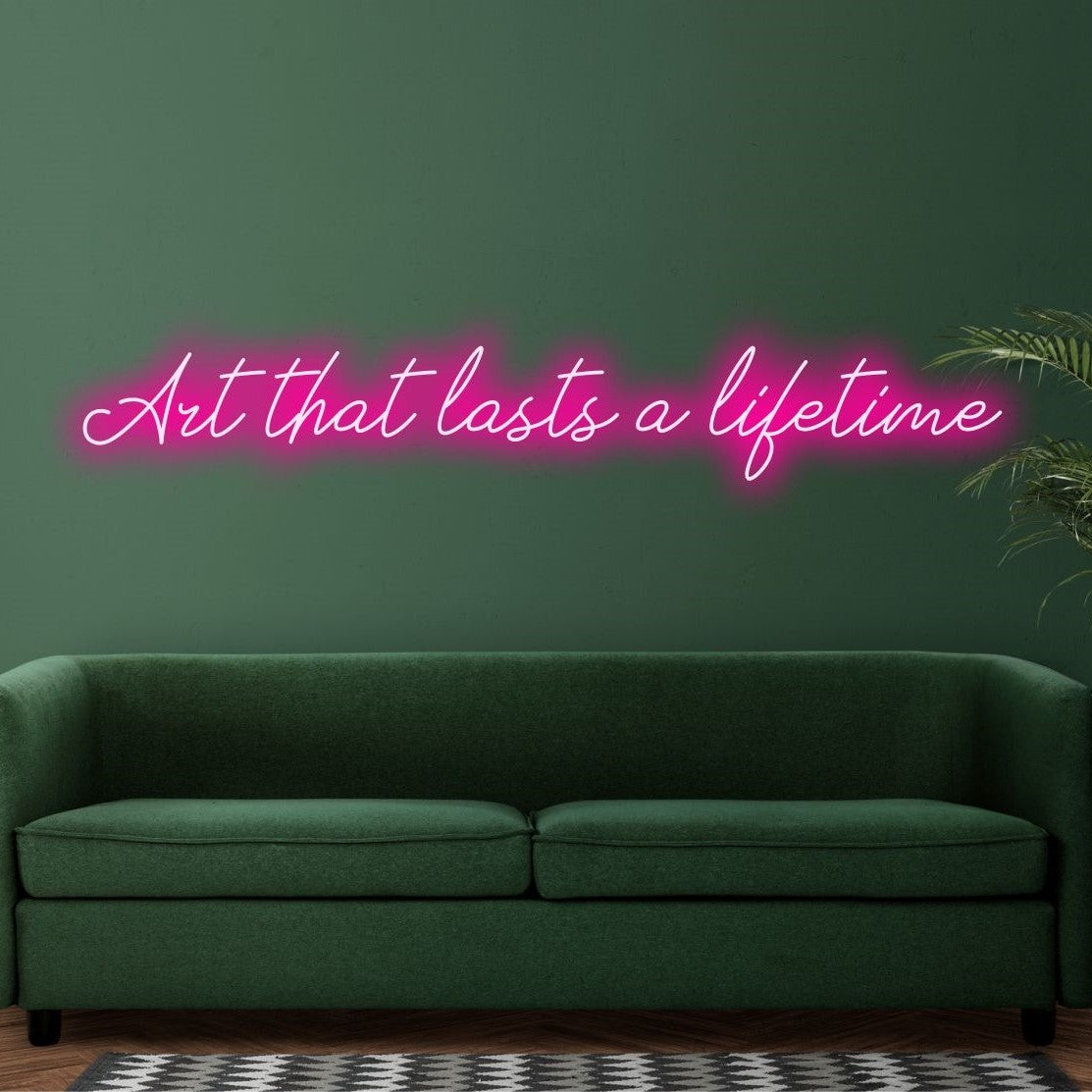 Placa de neon LED personalizada da Art Neon, perfeita para decoração vibrante de casa, oferecendo um brilho artístico duradouro.