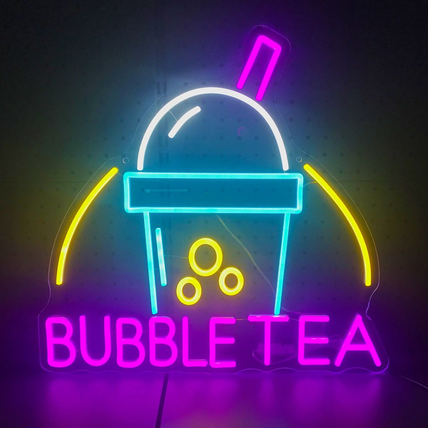 Letreiro Luminoso de Bubble Tea