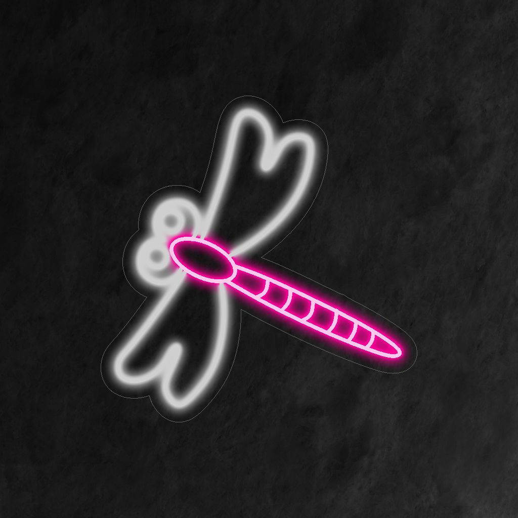 "Placa de neon de borboleta" - Uma luz neon excêntrica com a silhueta delicada e graciosa de uma borboleta, trazendo uma atmosfera de beleza e celebrando as maravilhas da natureza no seu espaço de vida.