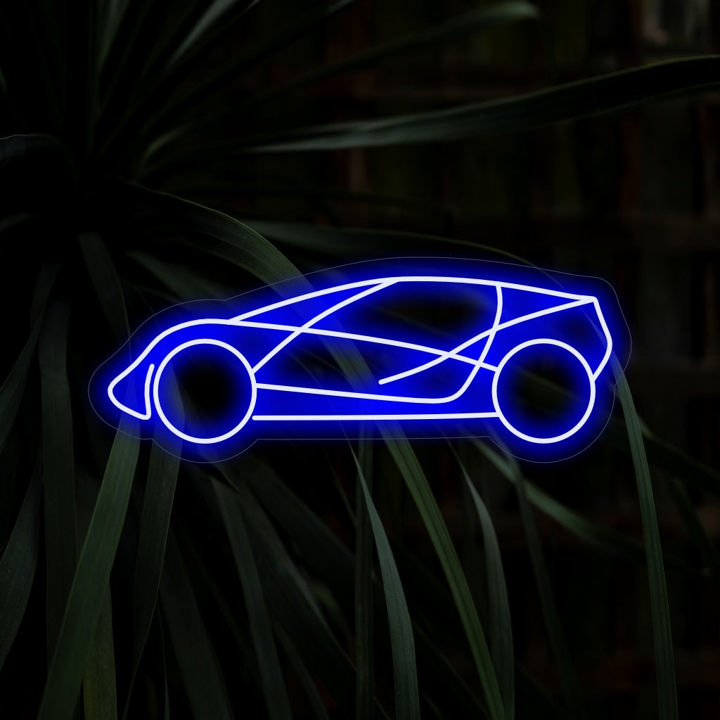 A "Placa de Neon com Vista Lateral de um Carro" apresenta uma representação elegante e moderna da vista lateral de um carro, tornando-se um complemento ideal para a decoração automotiva. Ilumine seu ambiente com o design elegante e o toque contemporâneo desta luz neon exclusiva.