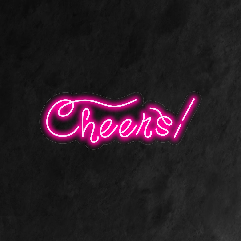 O letreiro de neon "Cheers Bar" é uma adição animada e acolhedora ao interior do seu bar. Uma luz neon que convida os clientes a se reunirem e celebrarem.