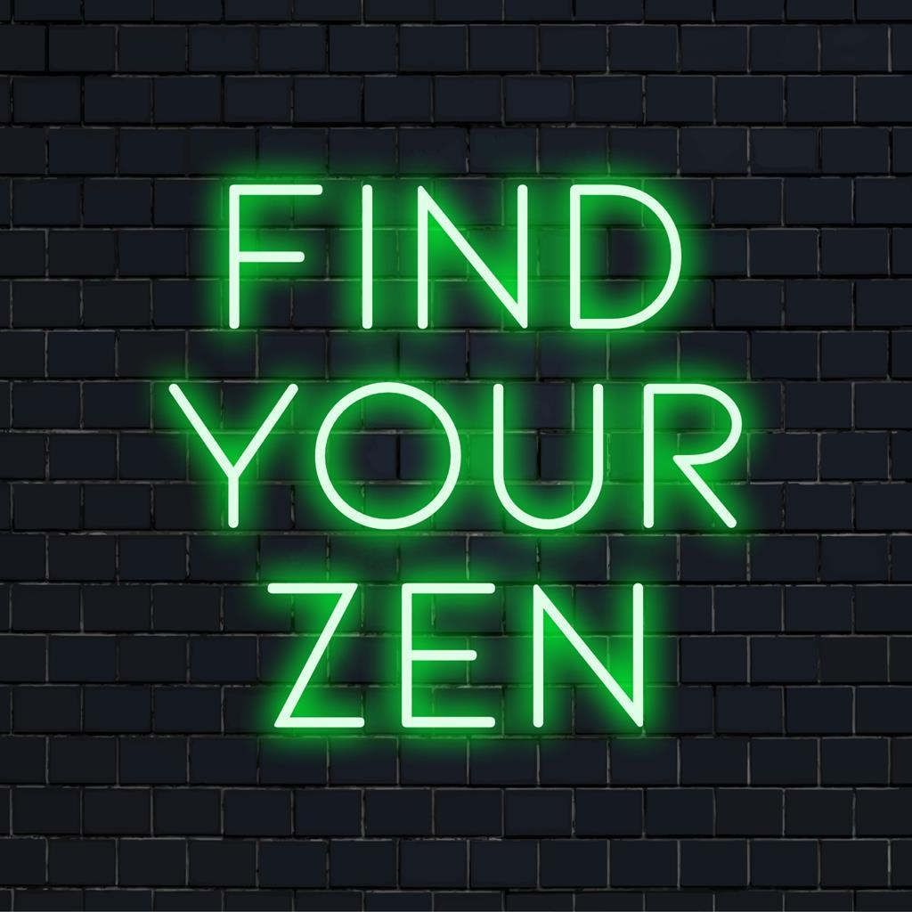 Letreiro de LED neon personalizado em tons suaves, perfeito para criar um ambiente tranquilo em qualquer espaço. Arte decorativa com luz neon.