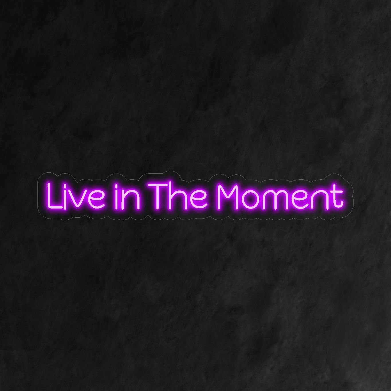 "Live In The Moment Neon Sign" é uma adição vibrante e consciente para espaços que abraçam o presente. Ilumine com o espírito do agora!