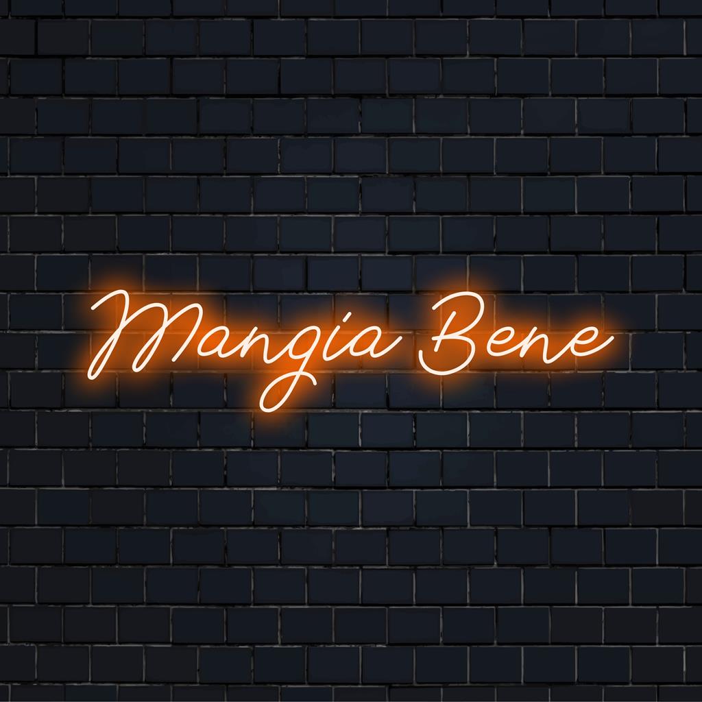 Arte em neon LED feita à mão com um toque personalizado de Margia Bene, perfeita para decoração de iluminação de interiores exclusiva.