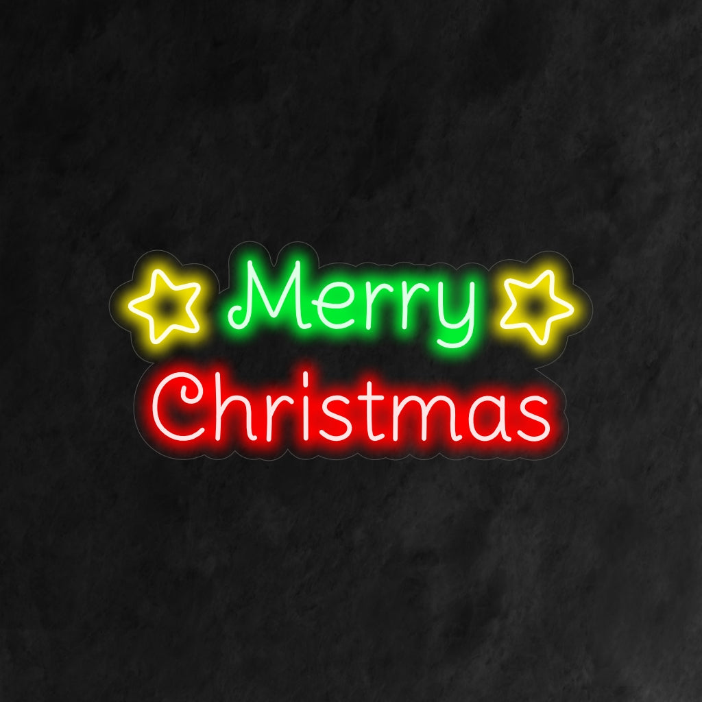 O letreiro de neon "Feliz Natal com Estrelas" é uma adição deslumbrante e festiva ao seu interior com tema natalino. Uma luz neon que traz o brilho das estrelas às celebrações natalinas.