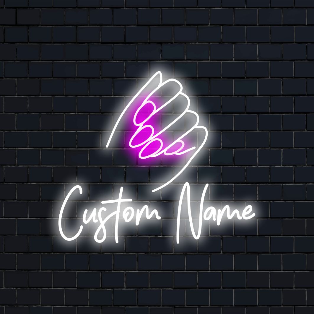 Letreiro de neon LED personalizado e artesanal com qualquer nome, perfeito para decoração neon personalizada. Ideal para iluminação de arte de parede exclusiva.