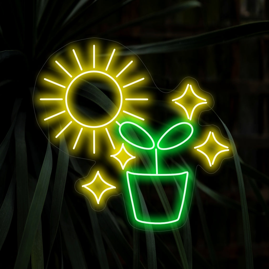 "Placa de Neon com Plantas Fotossíntese" é um acessório vibrante e inspirado na natureza, perfeito para espaços que celebram a beleza e o processo vital da fotossíntese. Ilumine com o charme botânico!