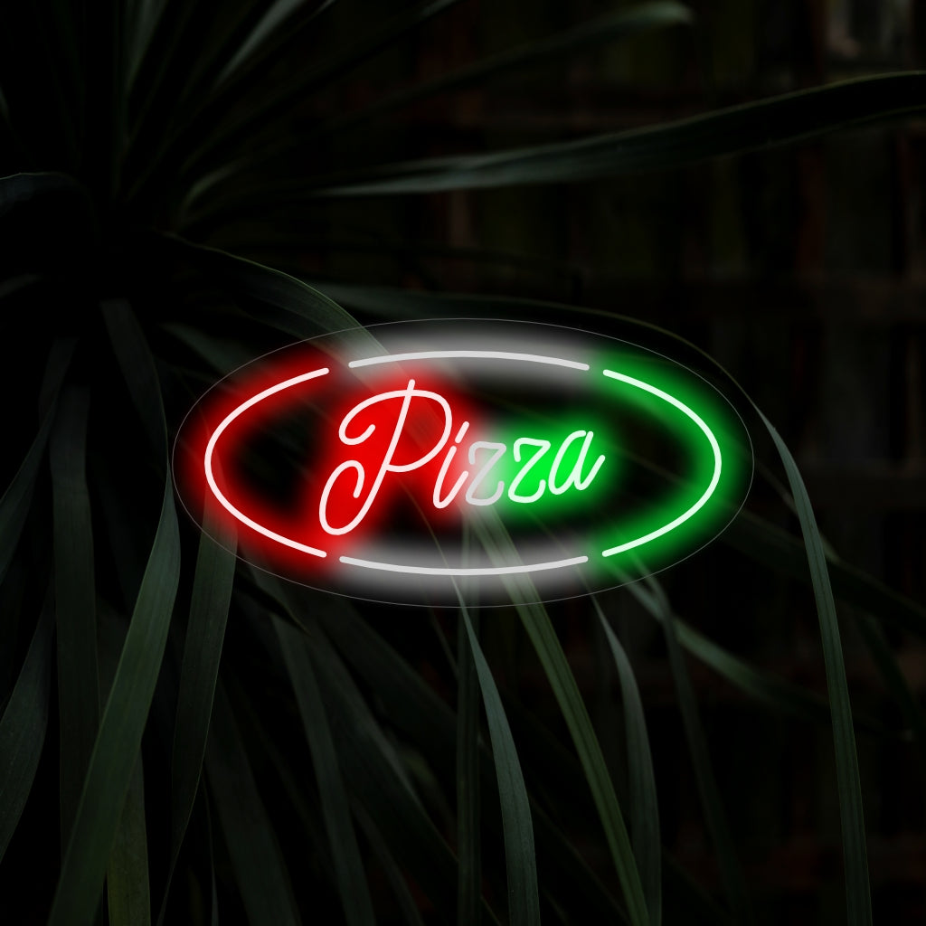 "Pizza Neon Sign" é um toque saboroso e icônico, perfeito para espaços que apreciam a delícia da pizza. Ilumine com o aroma apetitoso de um clássico!