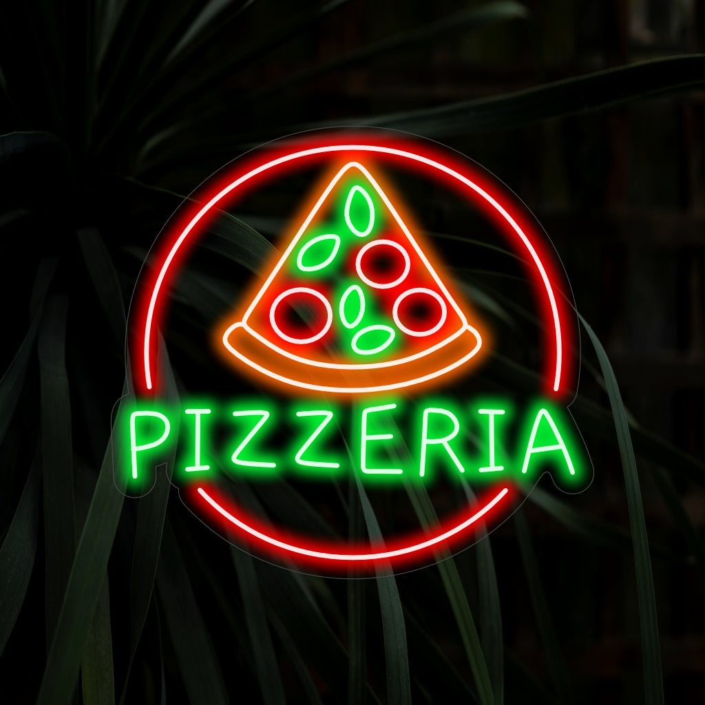 "Placa de Neon para Pizzaria" é um convite para os amantes de pizza. Ilumine com o calor da hospitalidade italiana!