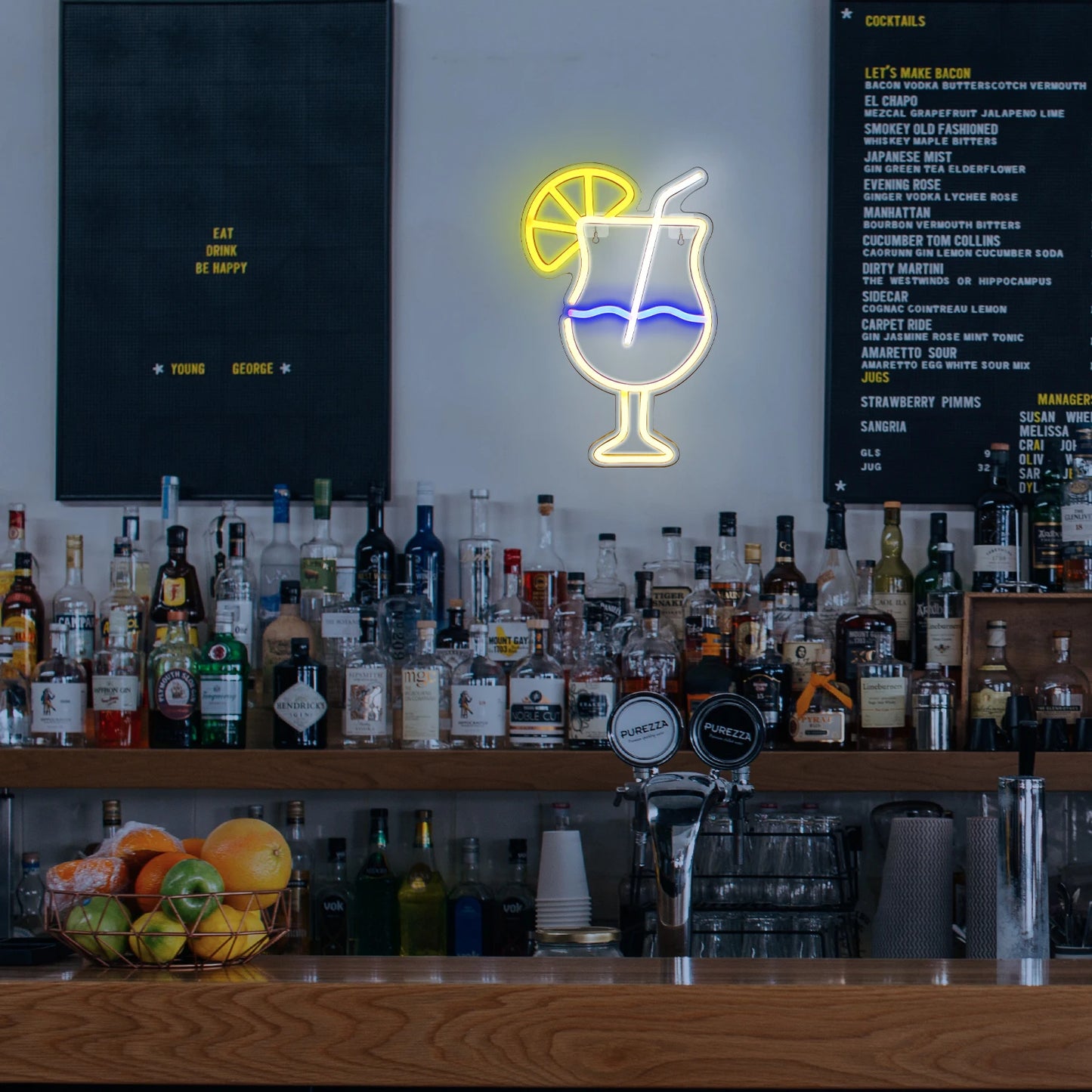 Copo de Bebida 5V USB Letreiro de LED - Econômico