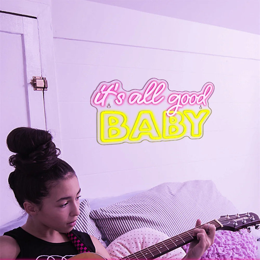 É Tudo de Bom Baby Letreiro de LED USB 5V - Econômico