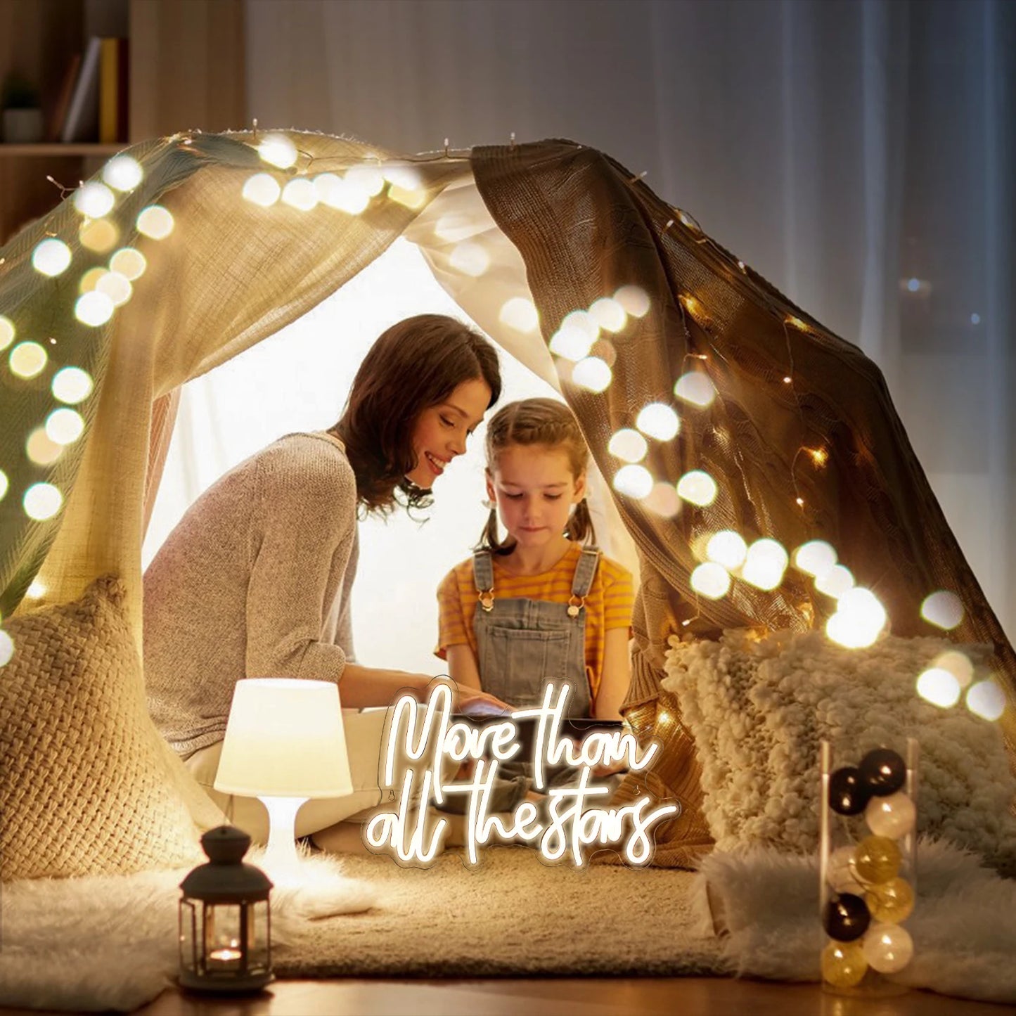 Mais Que Todas as Estrelas Letreiro de LED USB 5V - Econômico