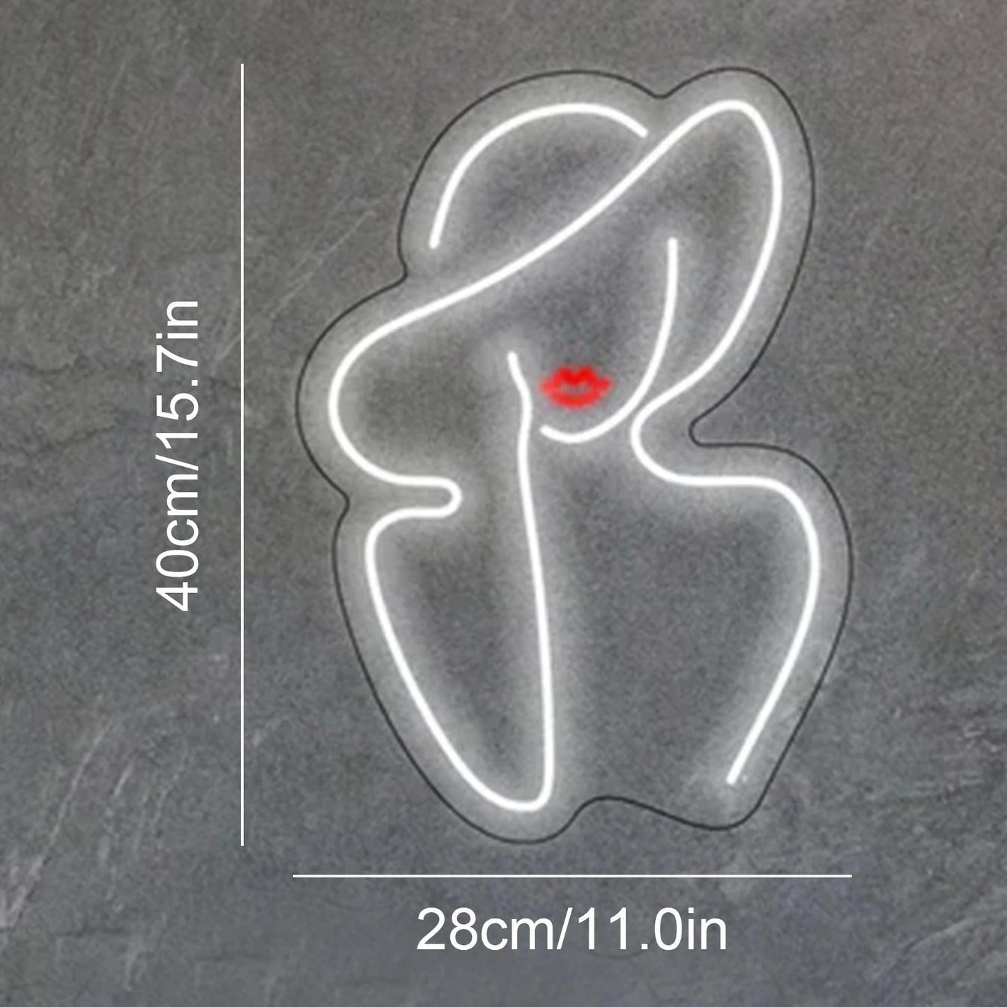 Letreiro de LED USB 5V Lady - Econômico