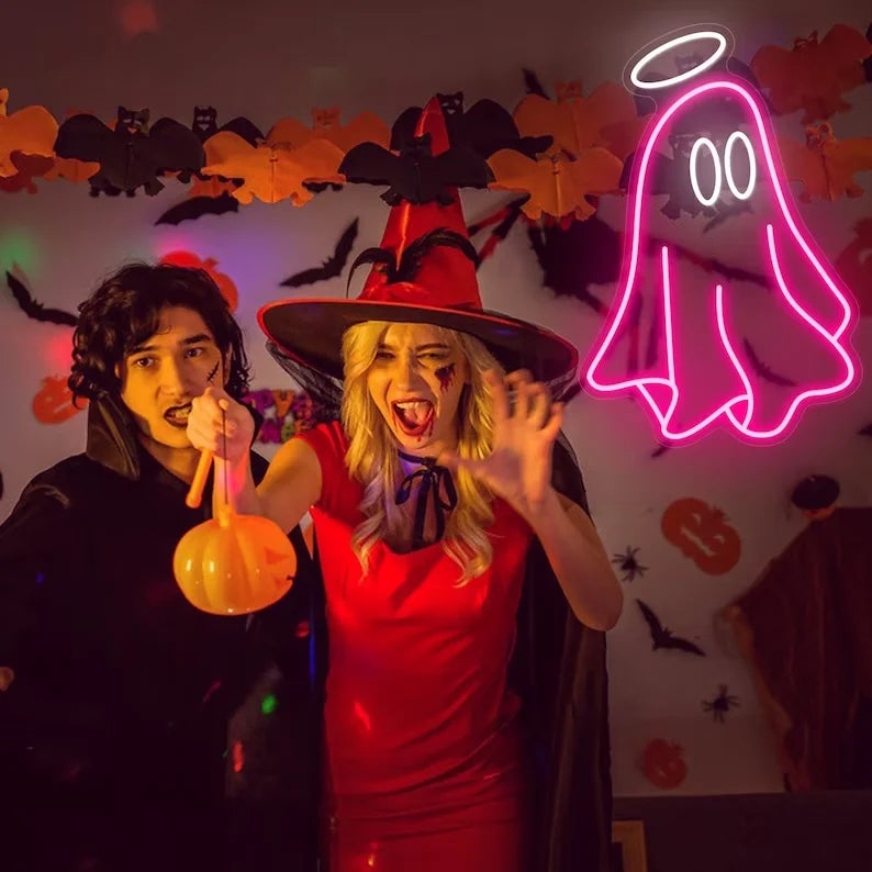 Letreiro de LED 5V USB Ghost - Econômico