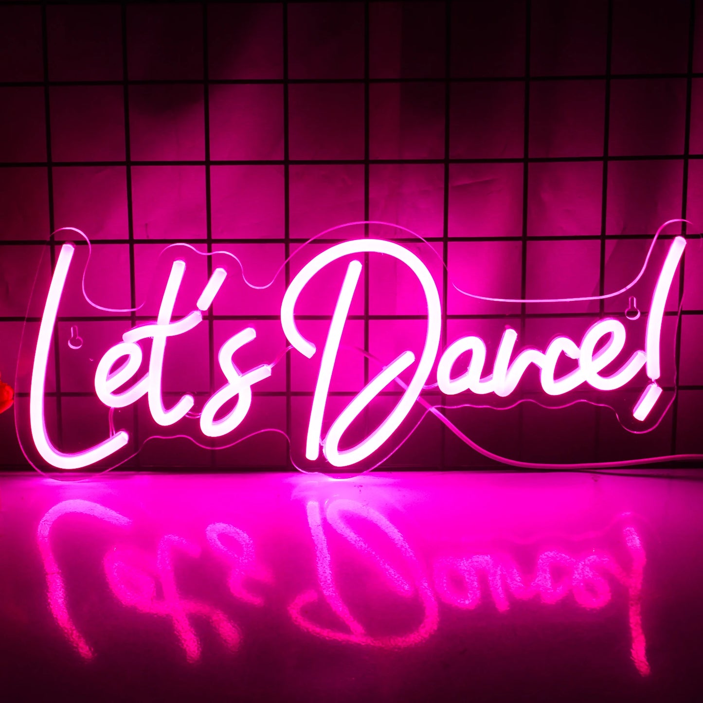 Letreiro de LED "Let's Dance" 5V USB - Econômico