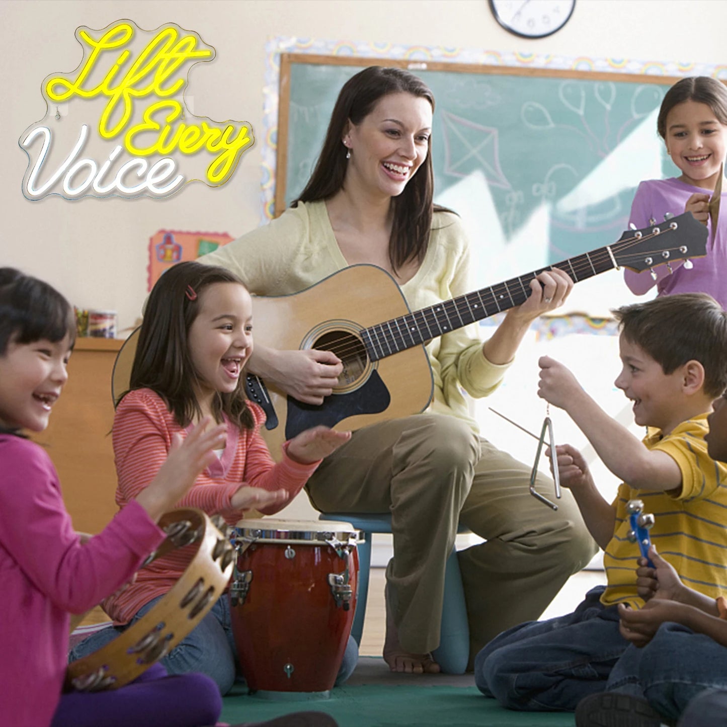 Letreiro de LED "Life Every Voice" 5V USB - Econômico