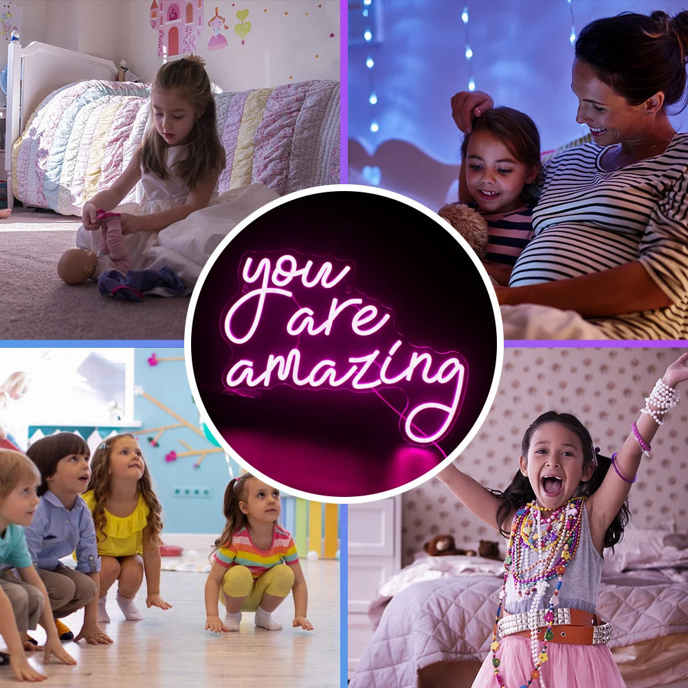 Você É Incrível Letreiro de LED USB 5V - Econômico