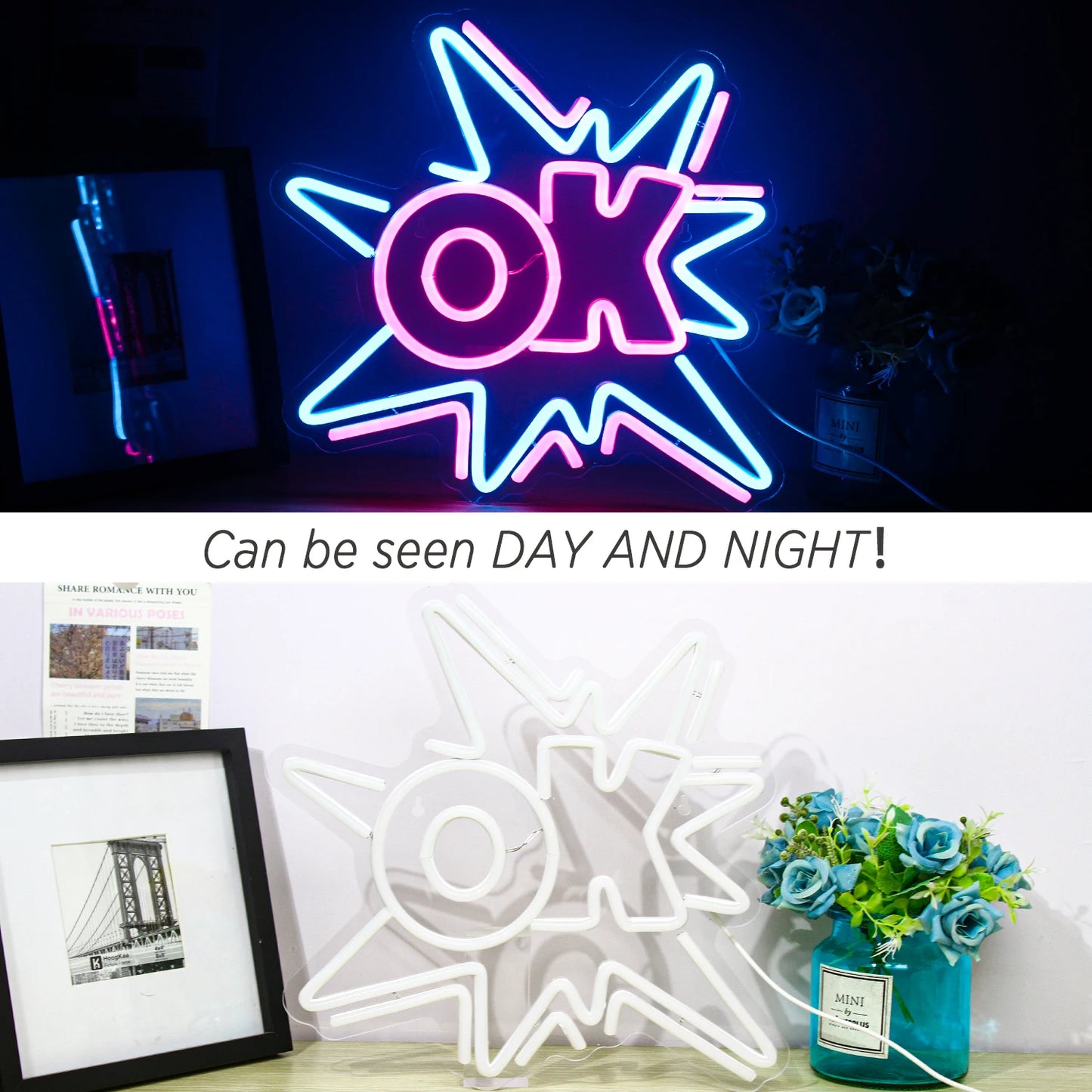 Ok 5V USB Letreiro de LED - Econômico