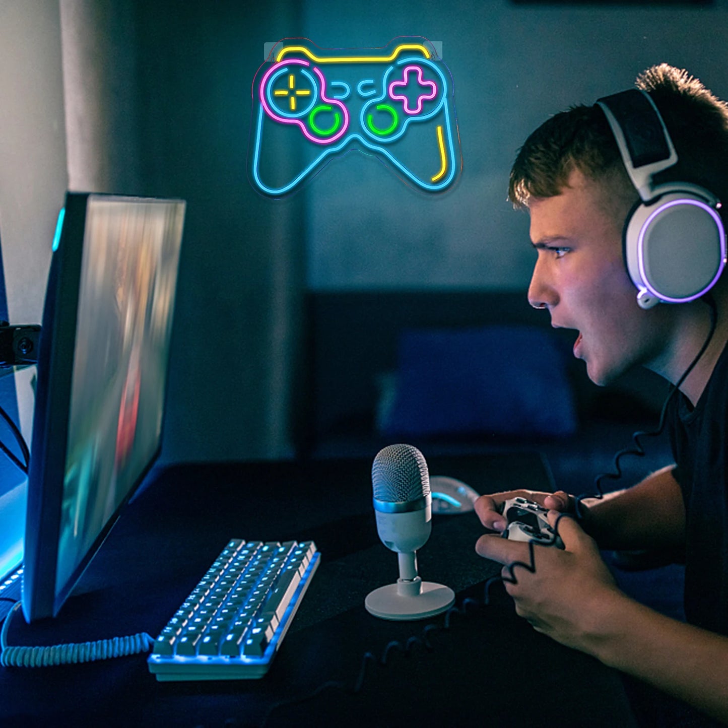 Letreiro de LED em Formato de Jogo 5V USB - Econômico