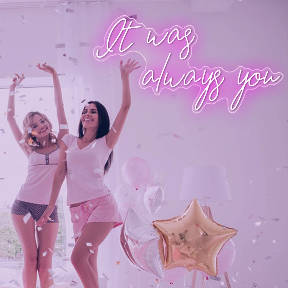 Sempre Foi Você Letreiro de LED USB 5V - Econômico