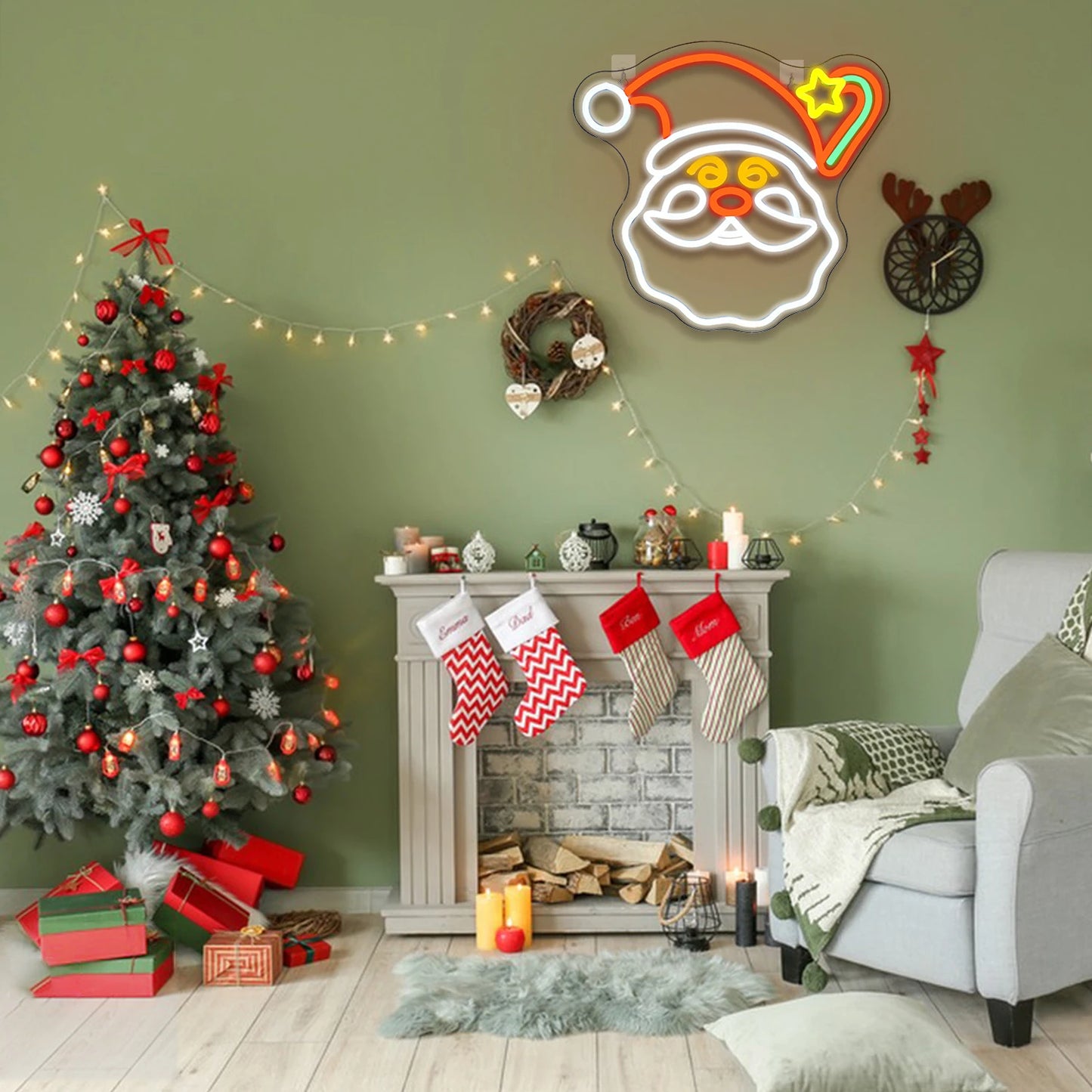 Placa de LED USB 5V de Natal - Econômica