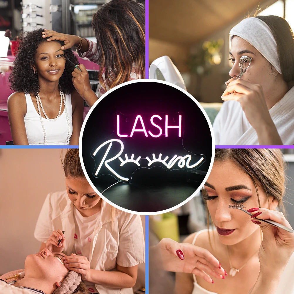 Letreiro de LED com USB 5V para Sala de Cílios - Econômico