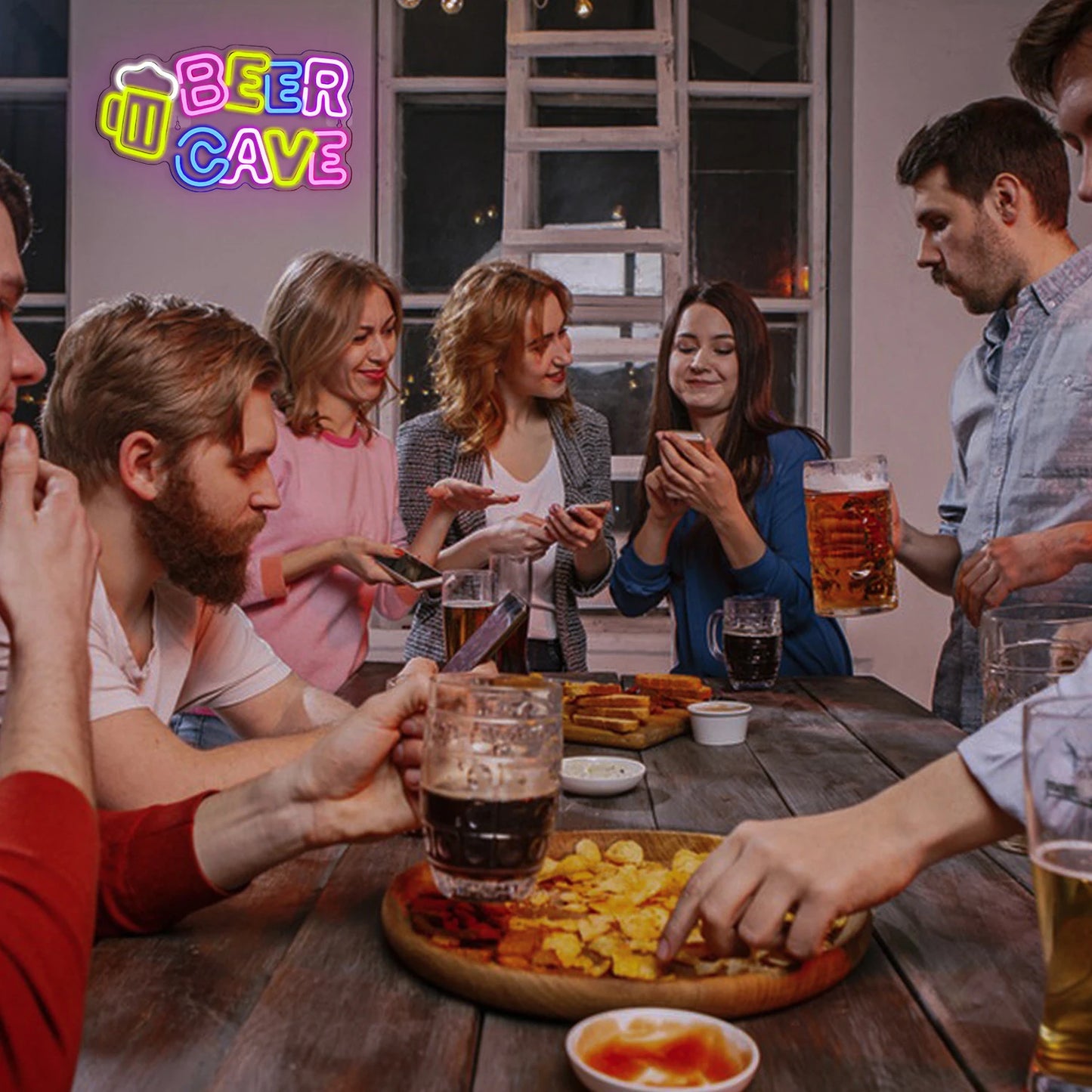 Letreiro de LED USB 5V Cerveja - Econômico