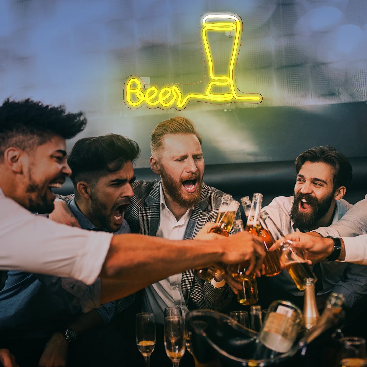 Letreiro de LED USB 5V para Cerveja - Econômico