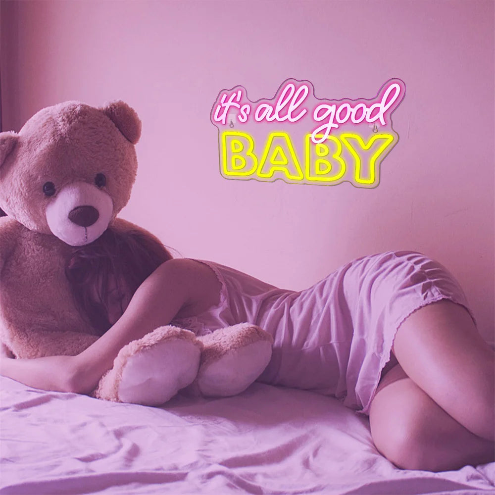 É Tudo de Bom Baby Letreiro de LED USB 5V - Econômico