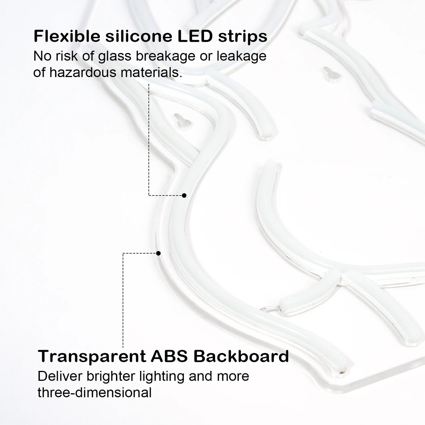 Letreiro de LED Taça de Vinho Feminina 5V USB - Econômico