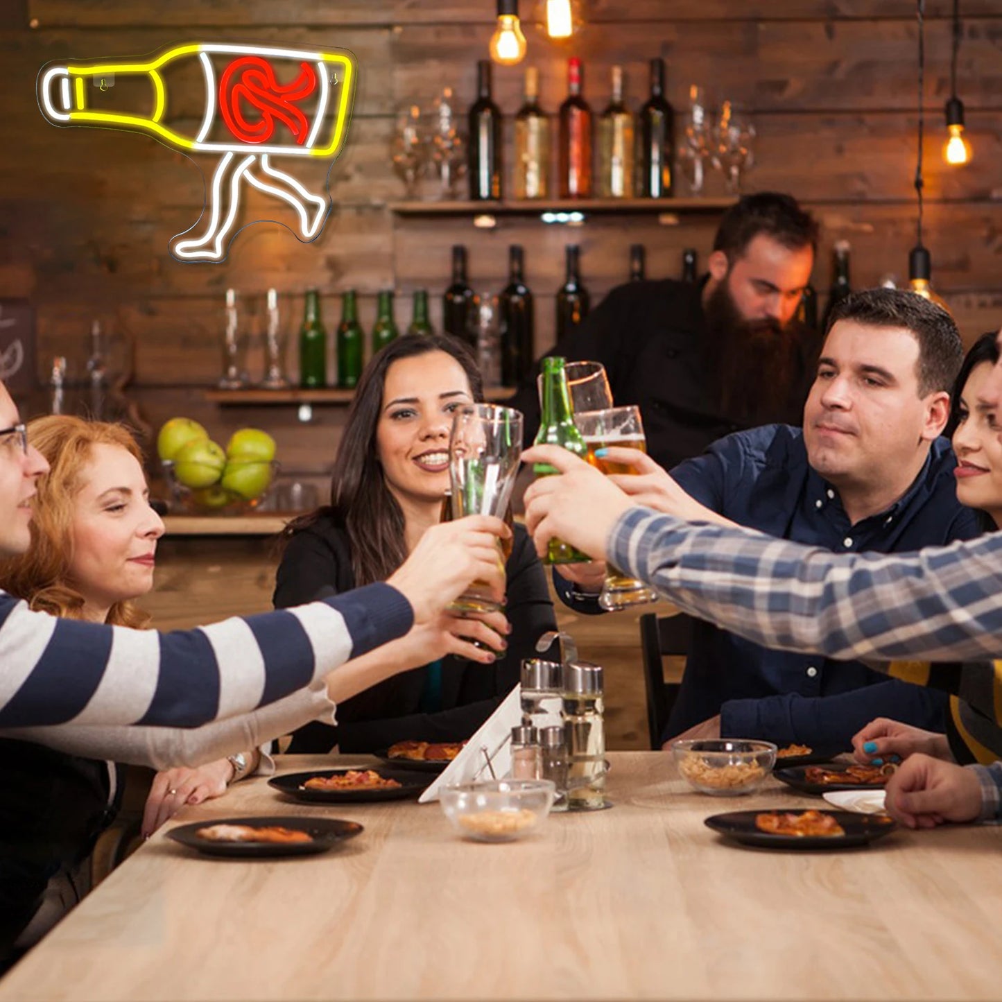 Letreiro de LED USB 5V para Cerveja - Econômico