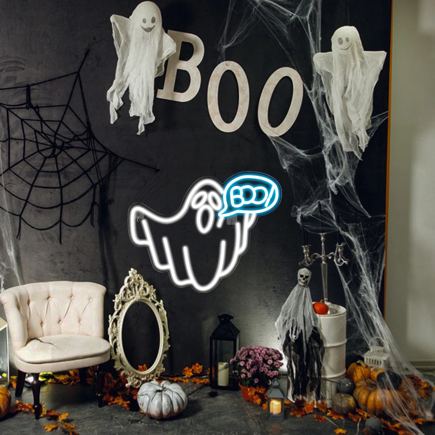 Letreiro de LED Halloween USB 5V - Econômico