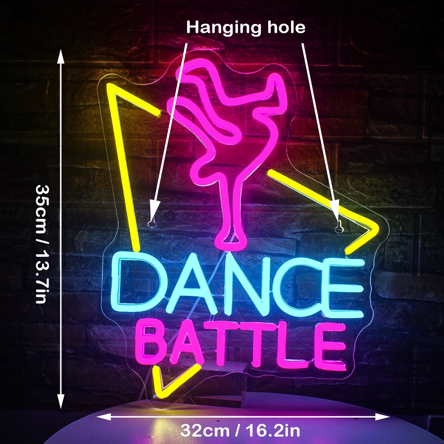 Letreiro de LED Dance Battle 5V USB - Econômico