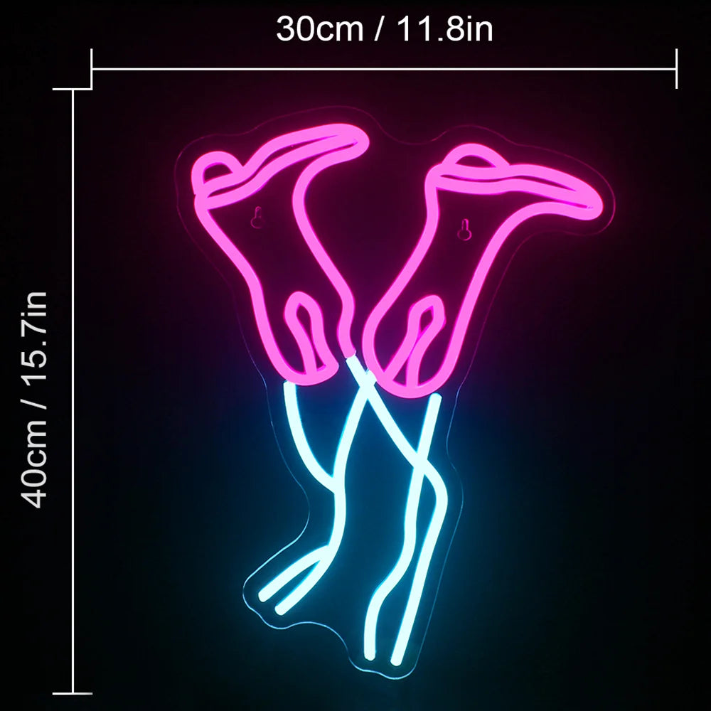 Letreiro de LED em Forma de Bota de Cowboy Rosa 5V USB - Econômico