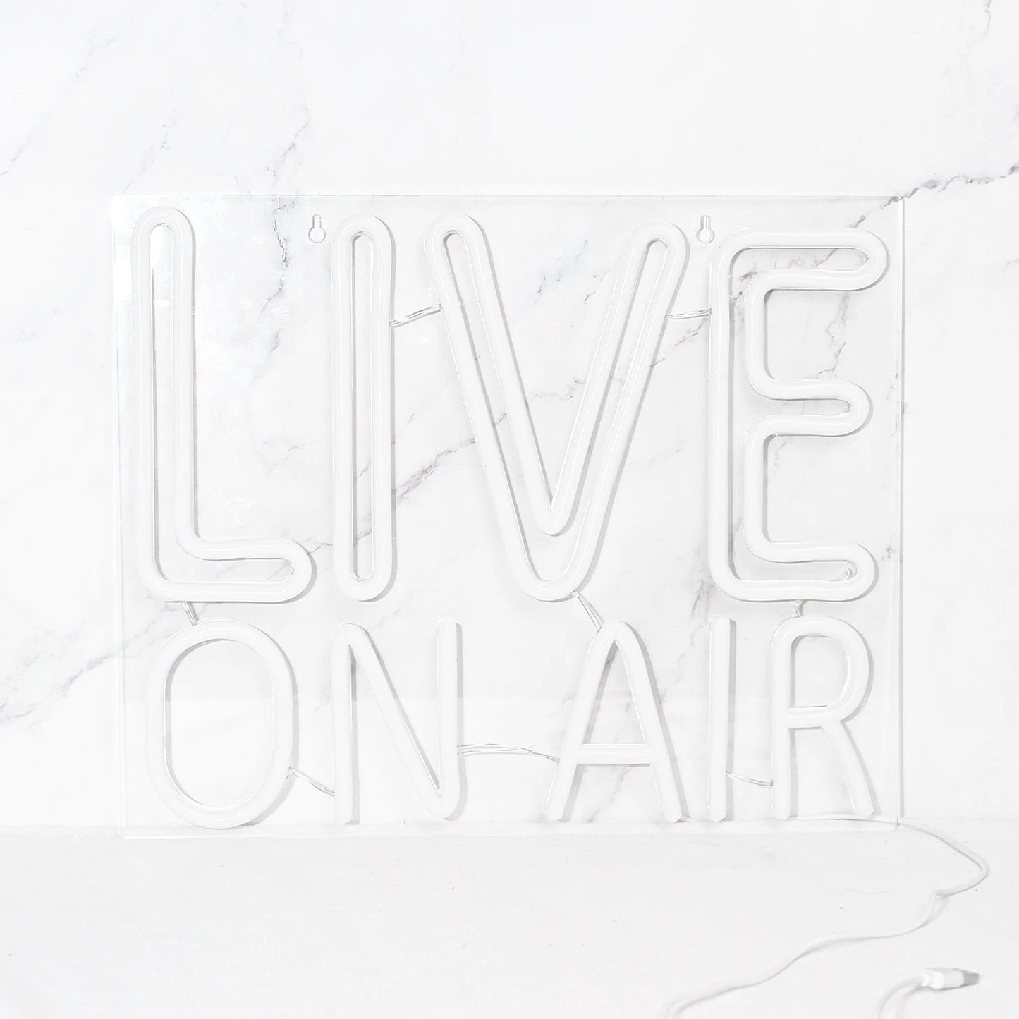 Letreiro de LED "Live On Air" 5V USB - Econômico