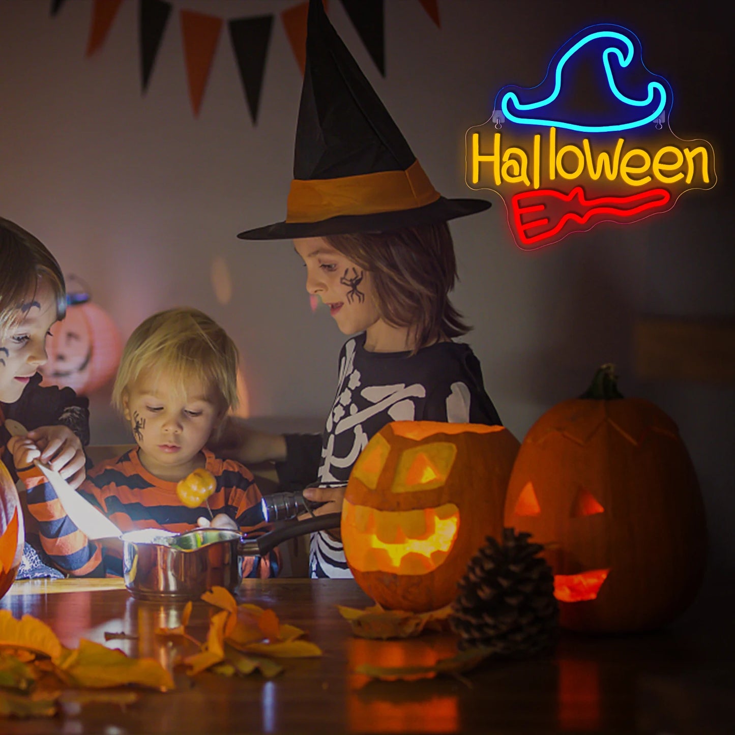 Placa de LED de Halloween 5V USB - Econômica