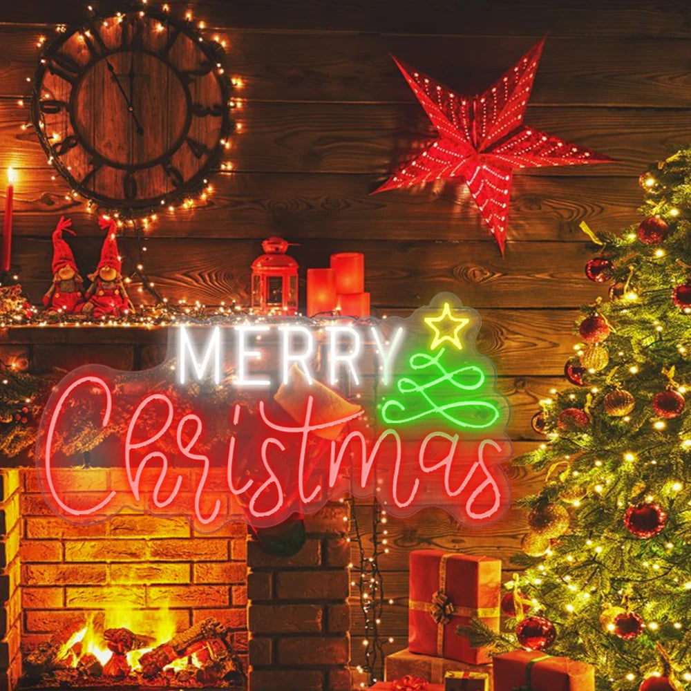Feliz Natal 5V USB Letreiro de LED - Econômico