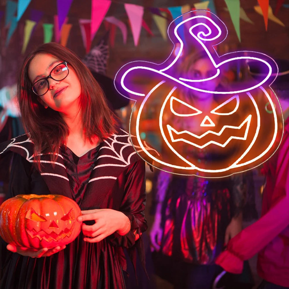 10style Halloween Trick or Treat Letreiro de LED USB 5V - Econômico