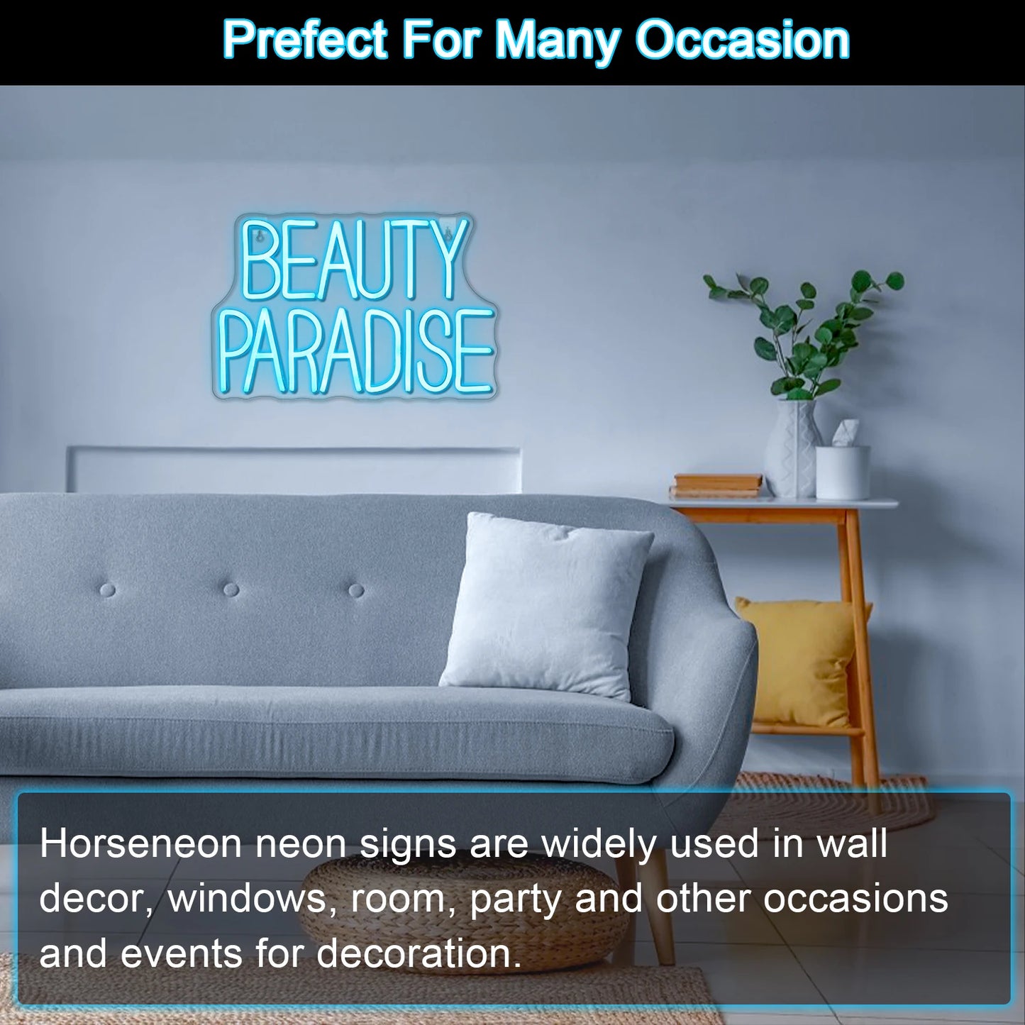 Letreiro de LED Beauty Paradise 5V USB - Econômico