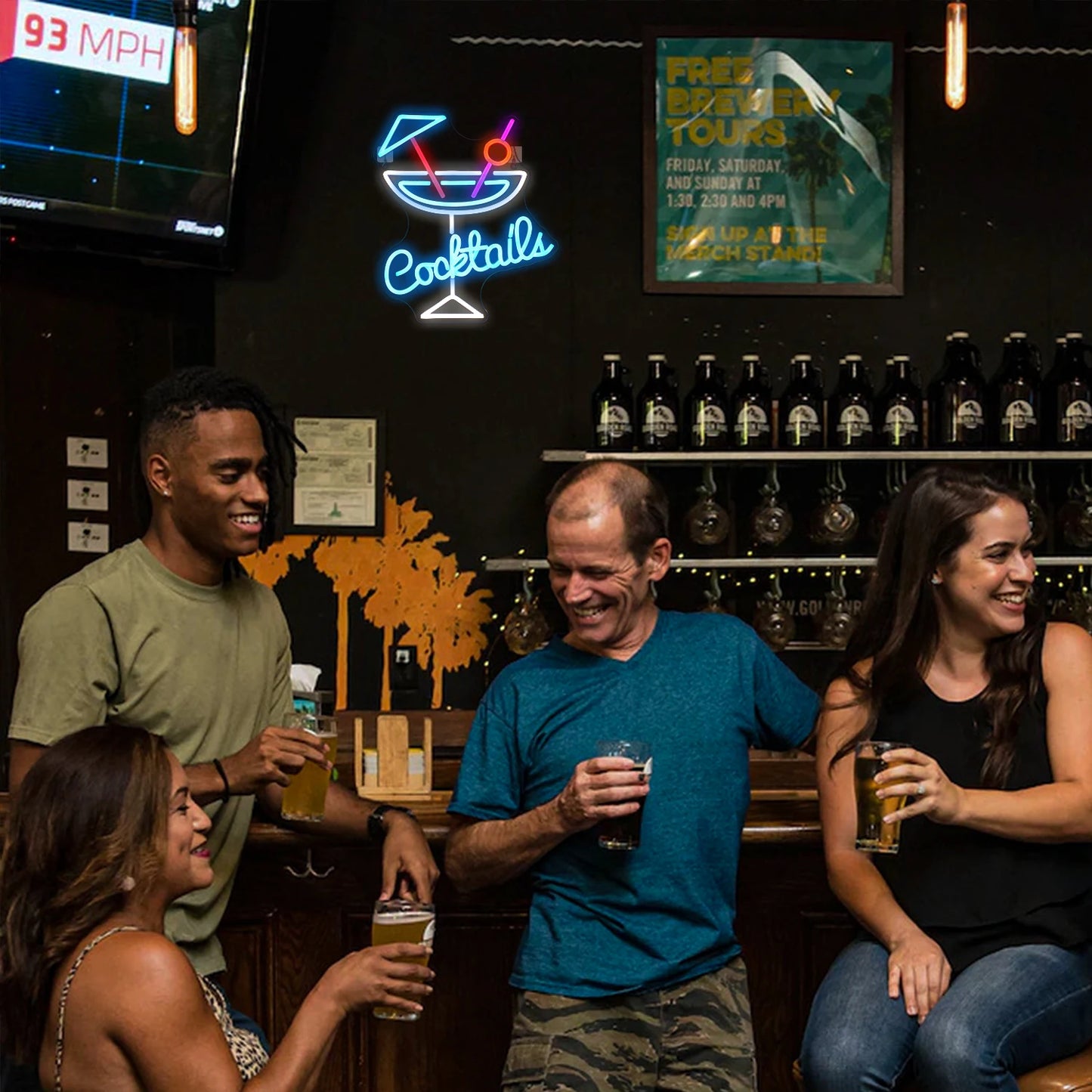 Placa de LED Cocktails 5V USB - Econômica