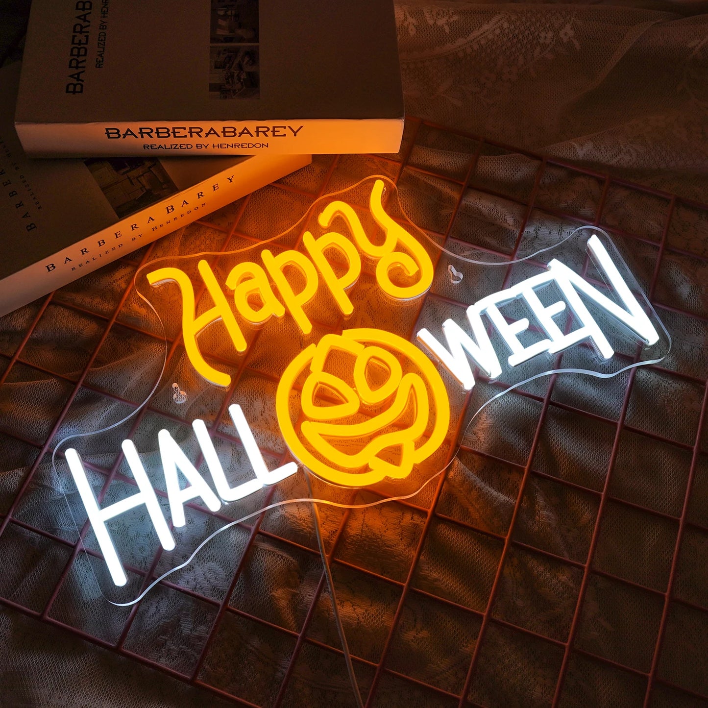 Letreiro de LED Happy Halloween 5V USB - Econômico