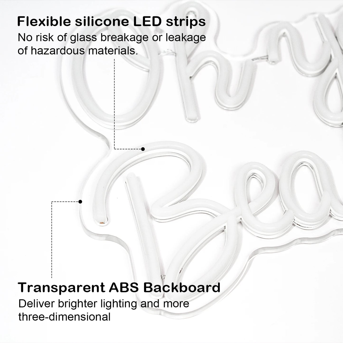 Oh You Beauty 5V USB Letreiro de LED - Econômico