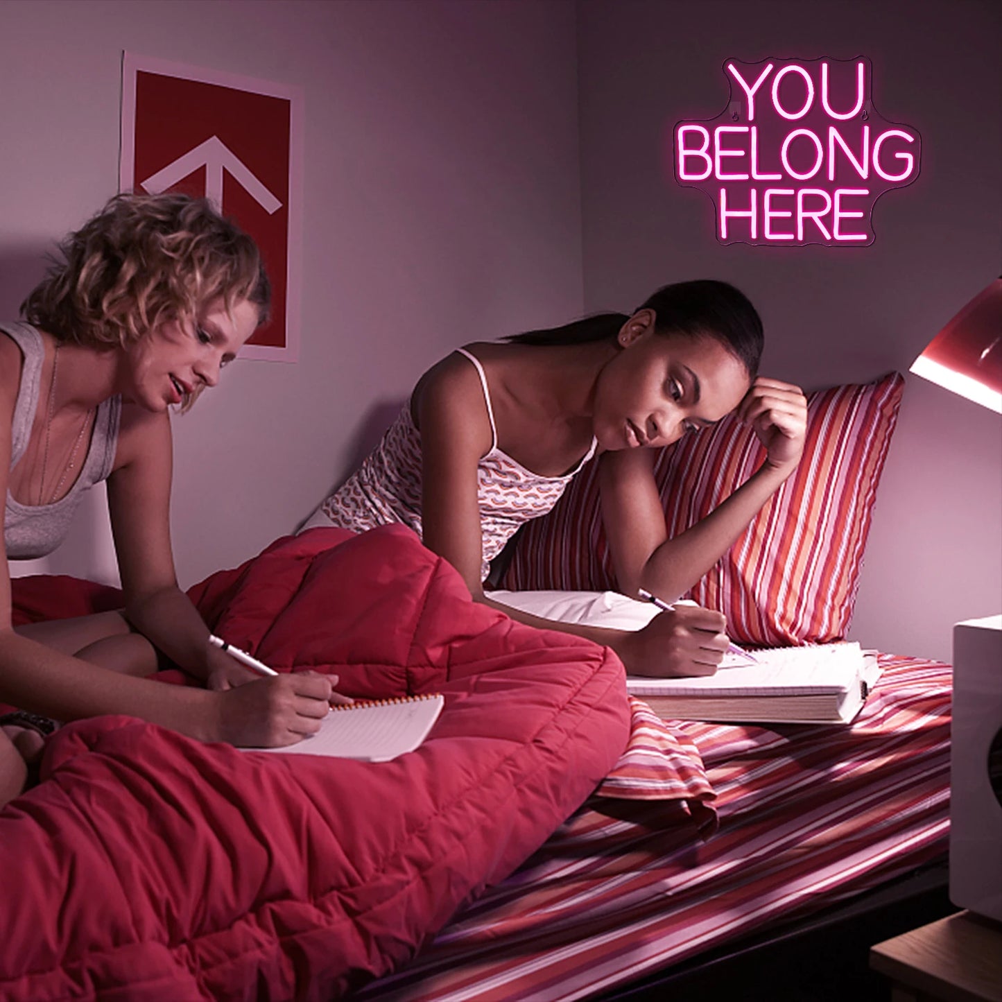 Letreiro de LED USB 5V "You Belong Here" - Econômico