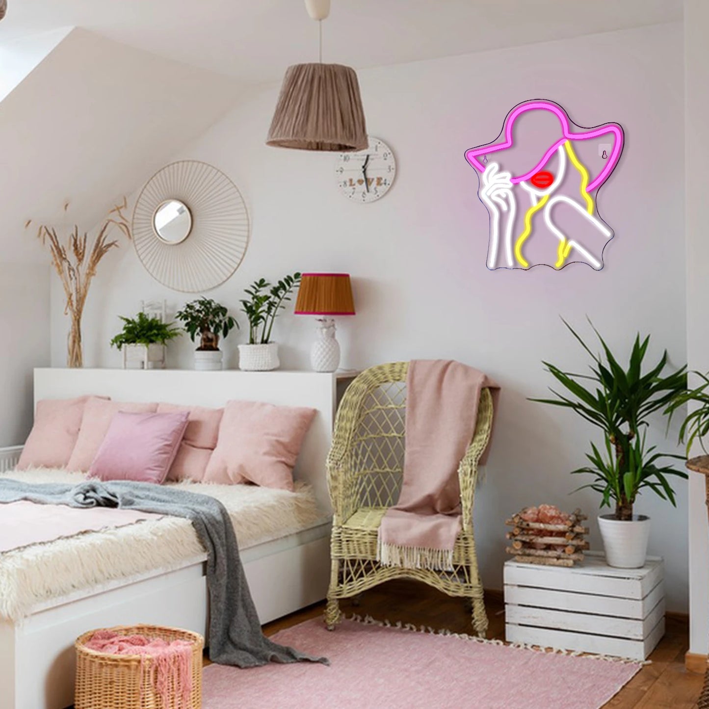 Letreiro de LED Chapéu de Cowboy 5V USB - Econômico