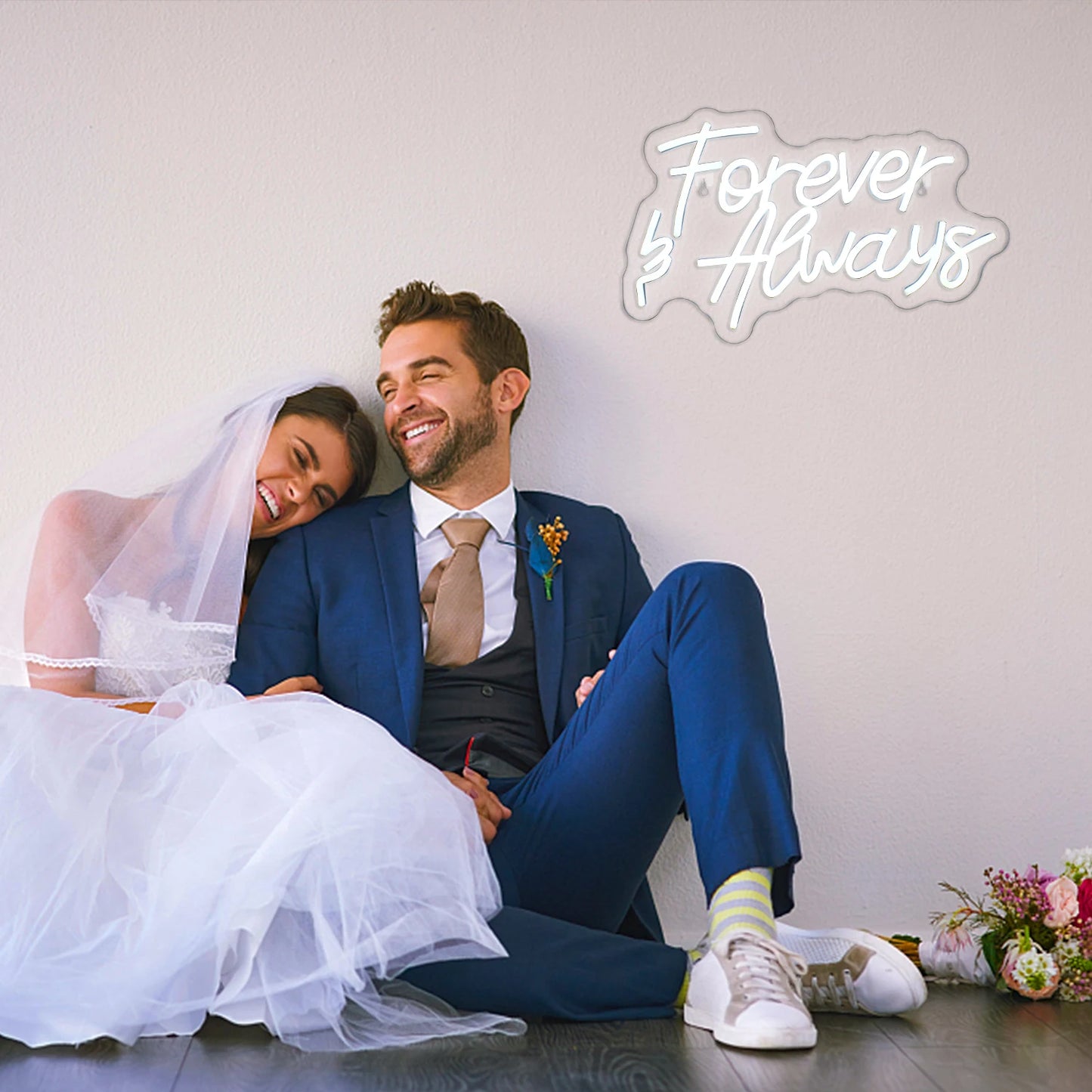 Forever Always Letreiro de LED 5V USB - Econômico