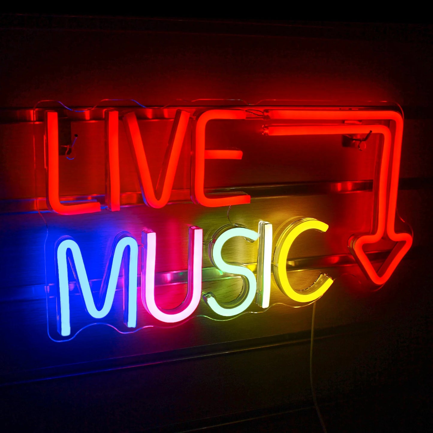 Letreiro de LED para Música ao Vivo 5V USB - Econômico