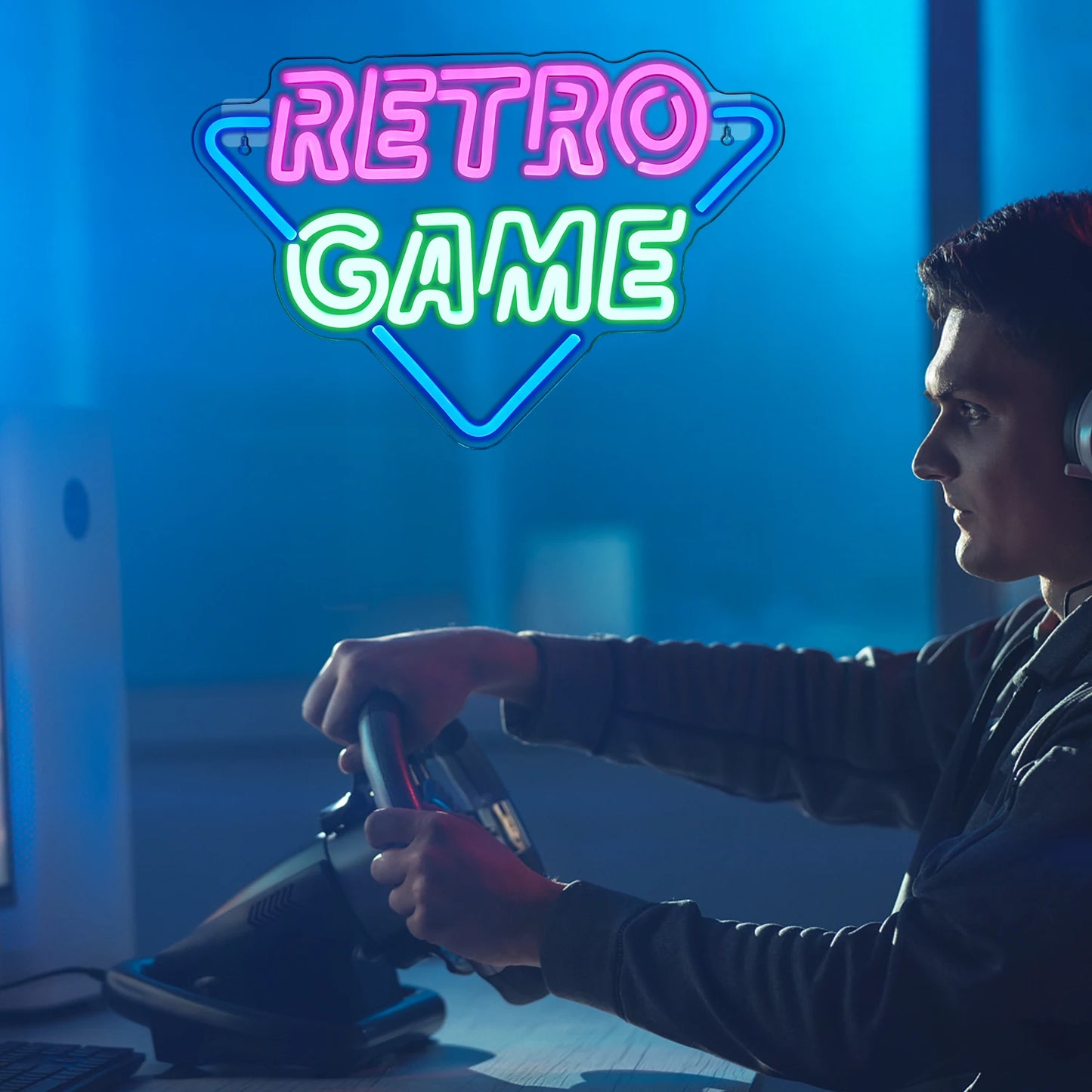 Placa de LED Neon para Jogos Retrô 5V USB - Econômica